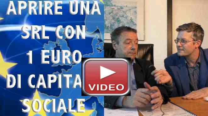Aprire una società con un euro di capitale srl semplificata