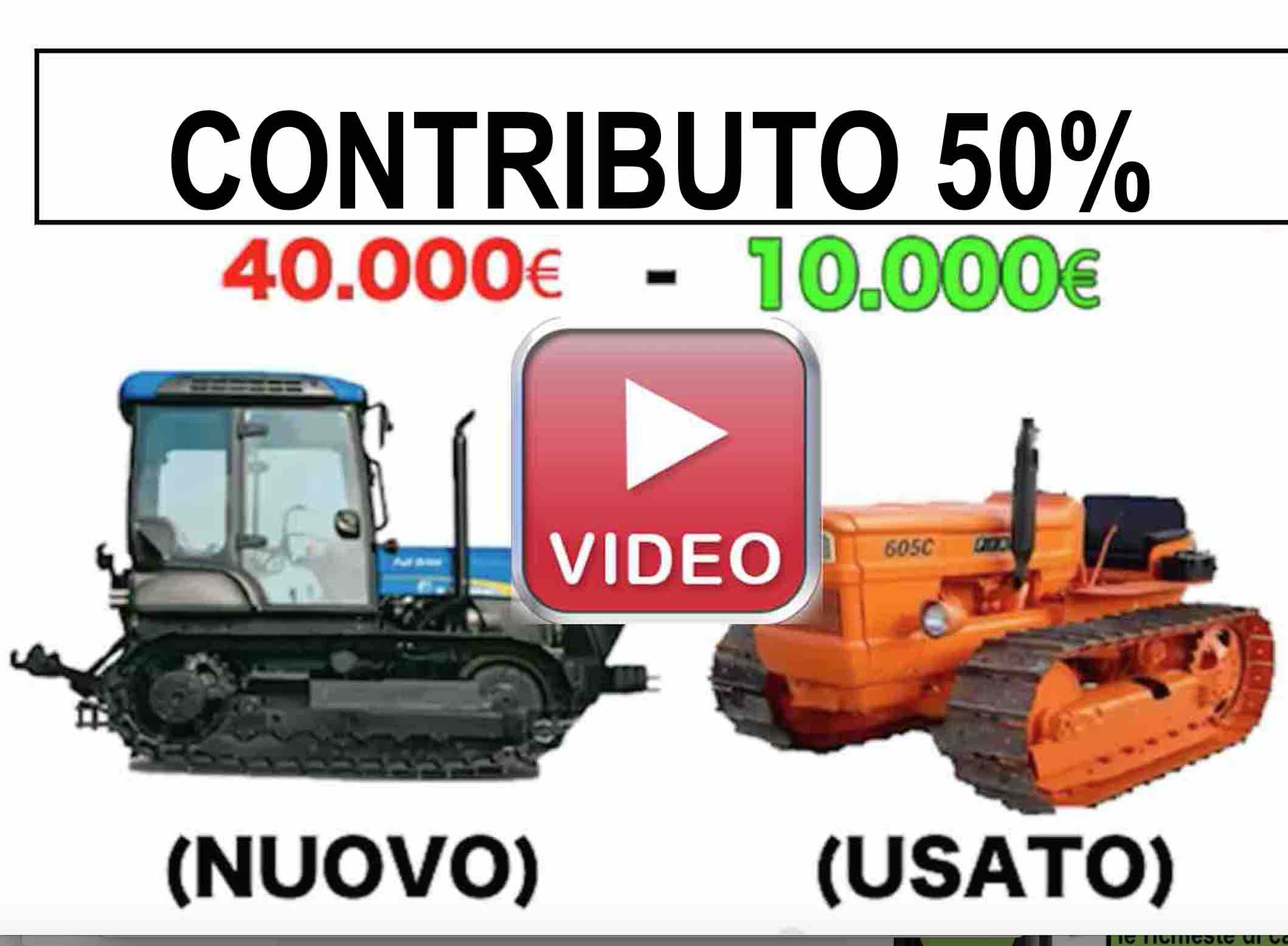 Video Contributo trattori e macchinari agricoli