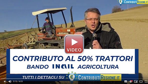 Contributo al 50% Bando Inail Agricoltura