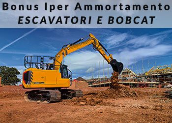 Bonus per escavatori e bobcat