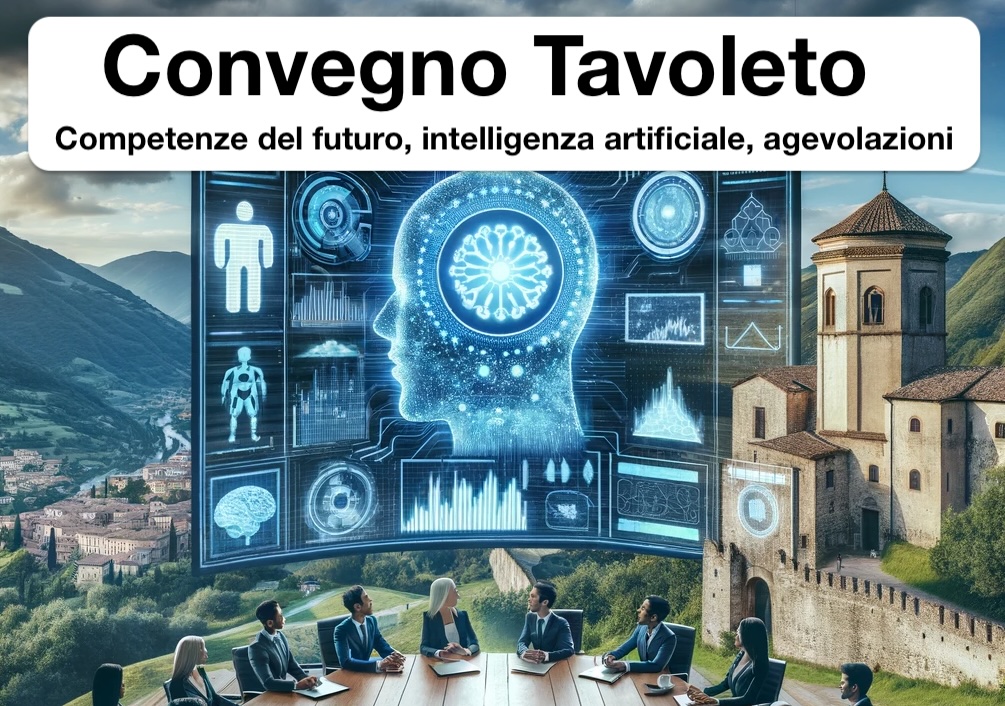 Convegno su Competenze del futuro, intelligenza artificiale e agevolazioni